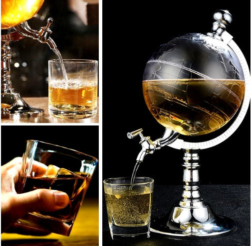 Novità Globe Decanter per vino Dispenser per bevande per alcol 1.5L