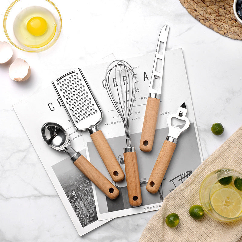 Utensili Manico in legno per gadget da cucina creativi